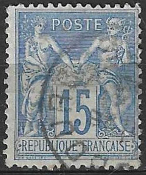 Frankrijk 1881 - Yvert 90 - Type Sage - 15 c. (ST), Postzegels en Munten, Postzegels | Europa | Frankrijk, Gestempeld, Verzenden