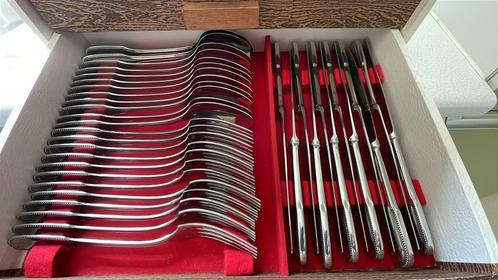 Bestekkoffer jaren 70 • vintage • Guy Degrenne, Antiek en Kunst, Antiek | Bestek, Ophalen