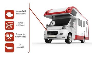 nettoyage moteur hydrogene mobilhome egr fap injecteurs turb