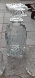 Karaf met Whiskey glazen, Ophalen, Zo goed als nieuw, Borrel- of Shotglas
