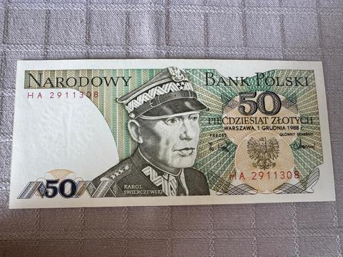 50 Zlotych 1988  (215), Postzegels en Munten, Bankbiljetten | Europa | Niet-Eurobiljetten, Los biljet, Polen, Ophalen of Verzenden