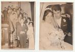 Lot 4 foto's Bruid, haar echtgenote, familiebanket Namen, Verzenden, Gebruikt, Overige onderwerpen, Foto