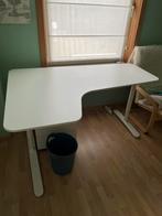 Ikea Bekant hoekbureau wit, Huis en Inrichting, Bureaus, Ophalen, Zo goed als nieuw, Bureau