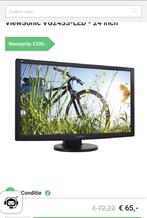 24” monitor VGA en DVI ViewSonic, Ophalen of Verzenden, Zo goed als nieuw, DVI
