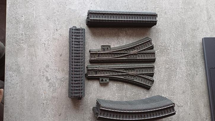 (3H) Märklin set van C-rails lees beschrijving, Hobby en Vrije tijd, Modeltreinen | H0, Zo goed als nieuw, Rails, Wisselstroom