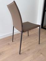 6 Zanotta Lia stoelen, Huis en Inrichting, Stoelen, Ophalen, Bruin, Zo goed als nieuw, Metaal