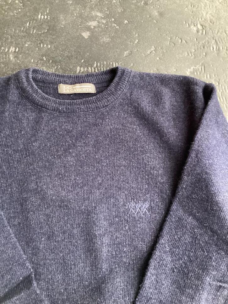 Winterpulls van La Gaviotta maat large in zeer goede staat, Kleding | Heren, Truien en Vesten, Blauw, Verzenden