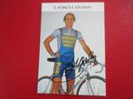 wielerkaart 1990 team raleigh  laurent  fignon signe, Comme neuf, Envoi