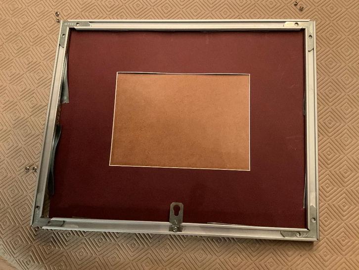 cadres photo en métal argenté et doré, TV, Hi-fi & Vidéo, Photo | Cadres photo, Utilisé, Enlèvement