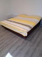 2 pers bed, Huis en Inrichting, Slaapkamer | Bedden, Ophalen, Gebruikt, Bruin, Klassiek