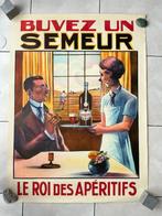Grote zeefdruk aperitief, jaar 20' " le Semeur"., Ophalen of Verzenden, Gebruikt