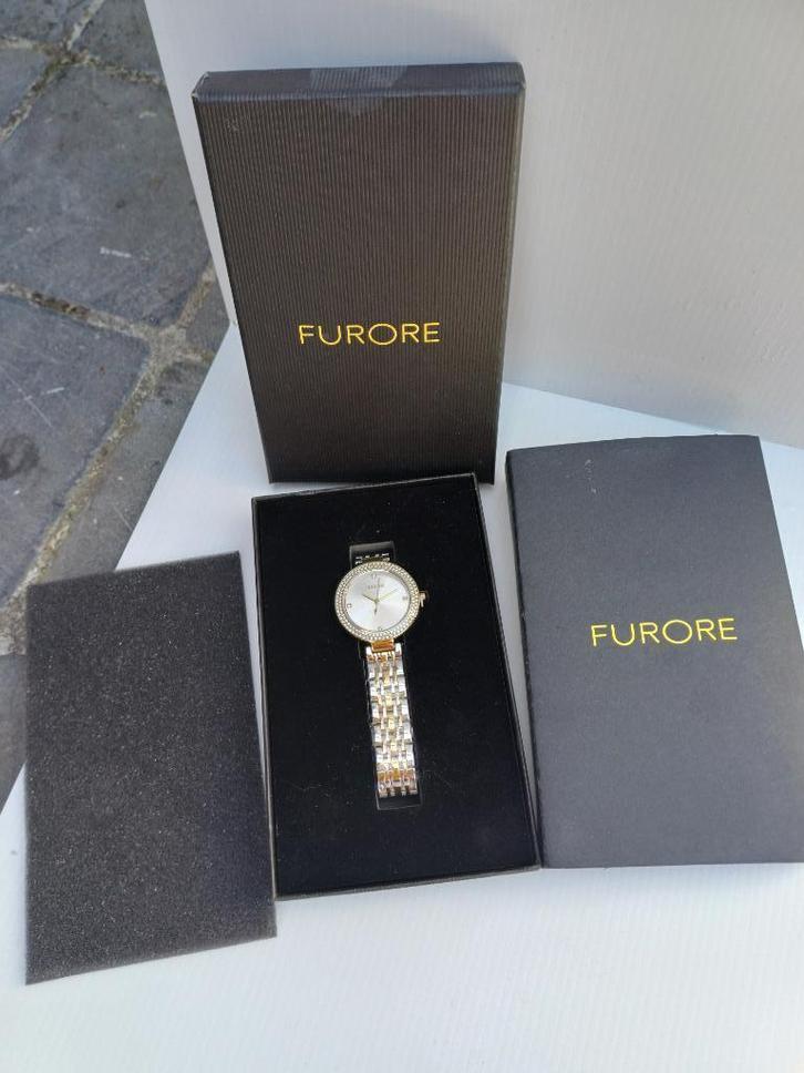 Dameshorloge FUROREFUS02 staal goud, Handtassen en Accessoires, Horloges | Dames, Nieuw, Polshorloge, Overige merken, Goud, Staal