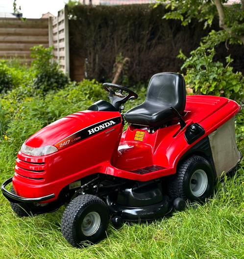 Zitmaaier Honda HF 2417  – motor 17 pk V-Twin Power, Tuin en Terras, Zitmaaiers, Gebruikt, 90 tot 120 cm, Opvangbak, Ophalen