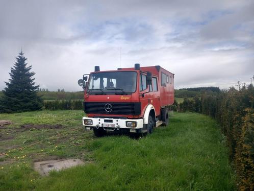 Mercedes 1222 camper 4x4, Caravans en Kamperen, Mobilhomes, Particulier, Bus-model, tot en met 2, Mercedes-Benz, Diesel, Ophalen