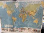 Wereldkaart formaat 132cm op 105cm, Livres, Atlas & Cartes géographiques, Comme neuf, Enlèvement ou Envoi