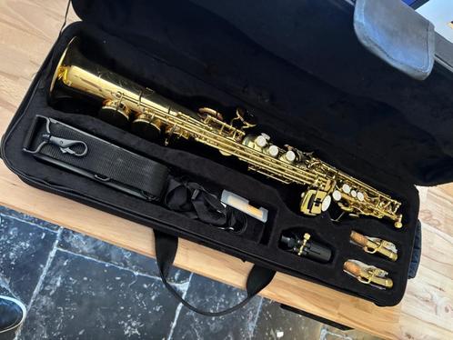 Stewart Ellis sopraansaxofoon, Muziek en Instrumenten, Blaasinstrumenten | Saxofoons, Zo goed als nieuw, Sopraan, Met koffer, Ophalen