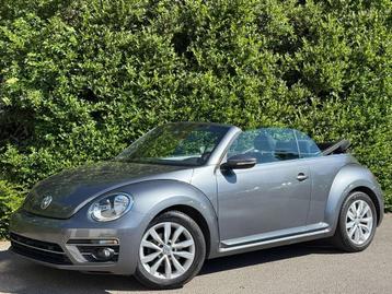 Volkswagen Beetle Cabriolet 1.2 TSI+AIRCO+NAVI+SIEG CHAUFF+E, Autos, 1197 cm³, Argent ou Gris, 105 ch, Euro 6