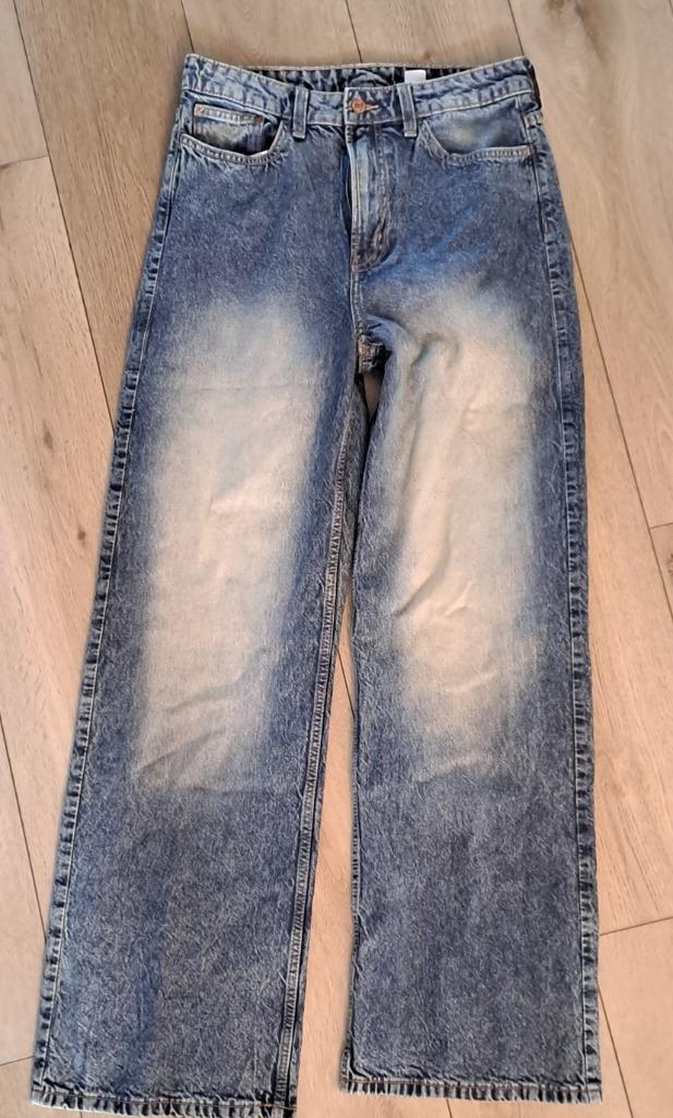 JEANS - H&M - maat 38, Kleding | Dames, Spijkerbroeken en Jeans, Zo goed als nieuw, W30 - W32 (confectie 38/40), Blauw, Ophalen of Verzenden