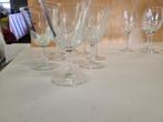 8 vintage wijnglazen, Antiek en Kunst, Antiek | Glaswerk en Kristal, Ophalen of Verzenden