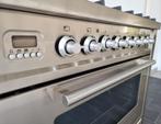 ️️☘️️ Poêle Boretti de luxe 90 cm en acier inoxydable 6 brûl, Electroménager, Cuisinières, Comme neuf, 5 zones de cuisson ou plus