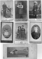 20 oude foto's op  karton(cdv en kabinetfoto's), Collections, Photos & Gravures, Photo, Enlèvement ou Envoi