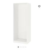 Armoire blanche Ikea Pax avec 5 étagères 75x201x60 cm, Enlèvement, Utilisé