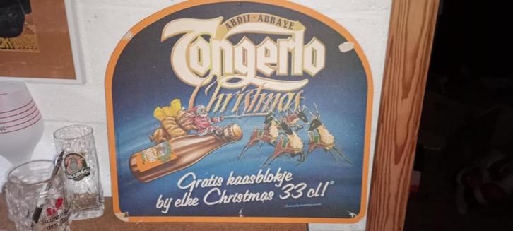 Brasserie bier grand coaster Tongerlo Christmas, Verzamelen, Biermerken, Gebruikt, Viltje(s), Overige merken, Ophalen of Verzenden