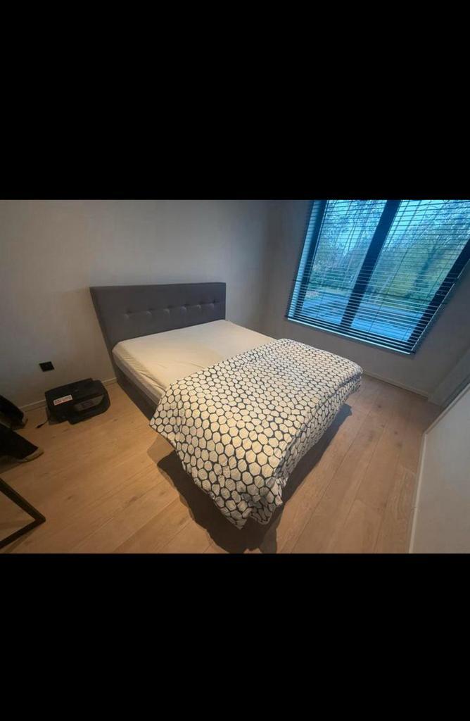 Boxspring 160x200 ( leen bakker ), Huis en Inrichting, Slaapkamer | Boxsprings, Gebruikt, 160 cm, 200 cm, Tweepersoons, Ophalen