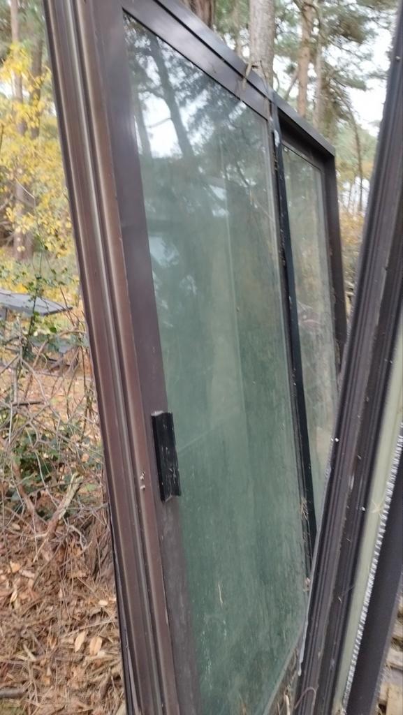 GRATIS aluminium ramen en dakgoten volledige veranda, Doe-het-zelf en Bouw, Glas en Ramen, Gebruikt, Ophalen