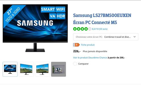 Écran PC Samsung 27 pouces 1080p SMART TV ! Avec garantie, Informatique & Logiciels, Moniteurs, Comme neuf, Full HD