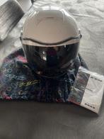 Witte helm maat medium als nieuw, Ophalen, Zo goed als nieuw, Medium