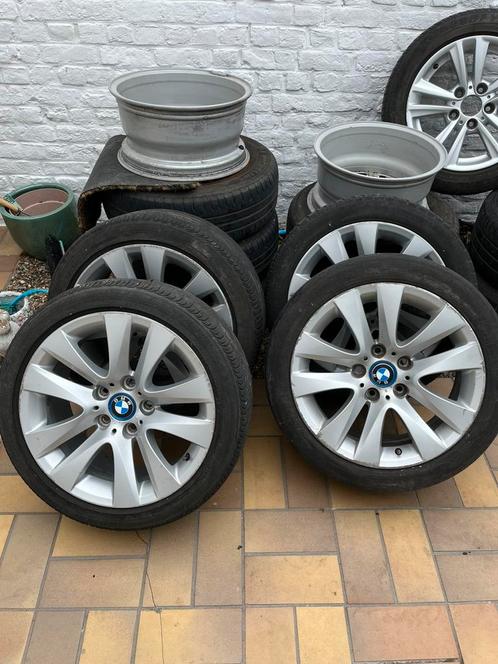 4 BMW velgen met banden 225/45 R17 – schade, Auto-onderdelen, Banden en Velgen, Band(en), Zomerbanden, 17 inch, 225 mm, Personenwagen