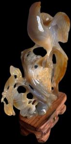 Agaat Beeld Vogel Agate Phoenix Antiek, Antiek en Kunst, Kunst | Beelden en Houtsnijwerken, Ophalen of Verzenden