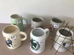 6 bierpotten aan slechts 4 euro per stuk, Antiek en Kunst, Curiosa en Brocante, Ophalen of Verzenden