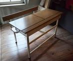 Originele schoolbank, Huis en Inrichting, Bureaus, Ophalen, Zo goed als nieuw, Bureau