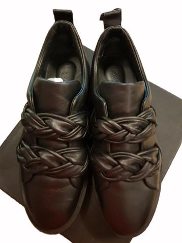 Morobé Celeste sneakers in zwart leer - maat 39, Enlèvement ou Envoi, Sneakers et Baskets, Comme neuf, Morobé