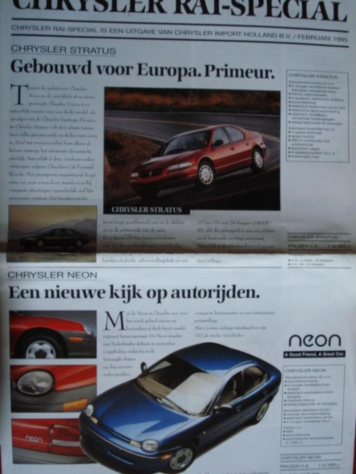 Chrysler/Jeep gamma 1995 Brochure Catalogue Prospekt, Boeken, Auto's | Folders en Tijdschriften, Gelezen, Overige merken, Verzenden