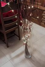 Hoge vaas met lichtgevende takken, Huis en Inrichting, Ophalen, Zo goed als nieuw, Glas, 75 cm of meer