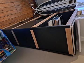 Zwarte design kast Kewlox, Huis en Inrichting, Ophalen, Eikenhout, 100 tot 150 cm, 50 tot 100 cm
