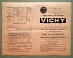 Vichy [État] s.a. - Prix-Courant le 1er Mai 1905 - Bruxelles, Verzamelen, Ophalen of Verzenden, Gebruikt, Overige typen