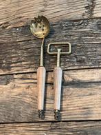 Antiek keukengerei - serveergerei hout en koper, Antiek en Kunst, Antiek | Keukengerei, Ophalen of Verzenden