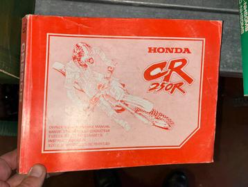 Shopmanual, serviceboek Honda CR250 R 1995 beschikbaar voor biedingen