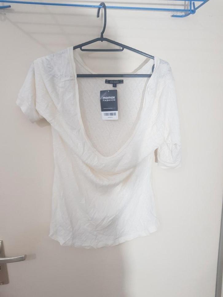 Top King Louie • L • TBE, Vêtements | Femmes, Tops, Comme neuf, Taille 42/44 (L), Blanc, Manches courtes, Enlèvement ou Envoi