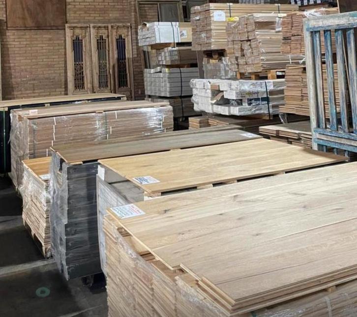 Eiken vloeren visgraat multiplank respartijen parket, Tuin en Terras, Bloempotten, Ophalen of Verzenden