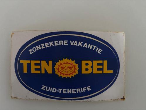 Sticker TenBel Ten-Bel Jaren 70, Verzamelen, Stickers, Gebruikt, Bedrijf of Vereniging, Ophalen of Verzenden