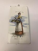 Emaille bord "Beroepen van het oude Parijs De Notenhandelaar, Antiek en Kunst, Ophalen of Verzenden