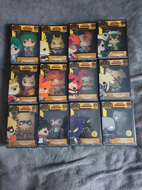 My hero academia funk pop pins, Collections, Jouets miniatures, Neuf, Enlèvement ou Envoi