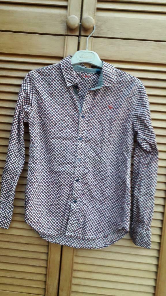 3 mooie merkkinderhemden +gratis sweater, Kinderen en Baby's, Kinderkleding | Maat 164, Zo goed als nieuw, Jongen, Overhemd of Blouse