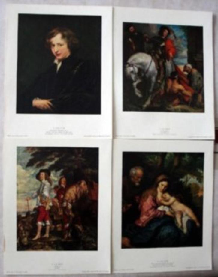 Soubry reproducties Van Dijck(Antoon);Henri De Braeckeleer, Verzamelen, Foto's en Prenten, Prent, Overige onderwerpen, Ophalen of Verzenden