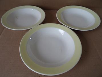Assiette creuse jaune pastel Royal Sphinx P. Assiette creuse, Enlèvement ou Envoi